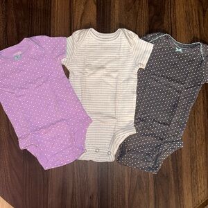 BUDLE! 3 pack of baby girl onesies